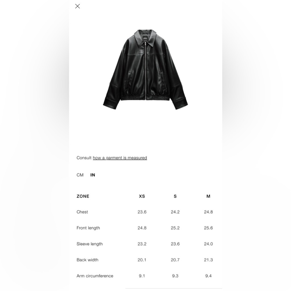 Zara Black Leather Jacket for Women - Picture 5 of 9